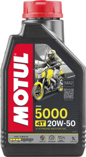 Aceite Moto 4t 5000 20w50 Sintetico Motul 1l