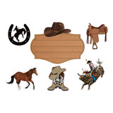 Topo Bolo Country Cowboy Boiadeiro Festa Aniversário