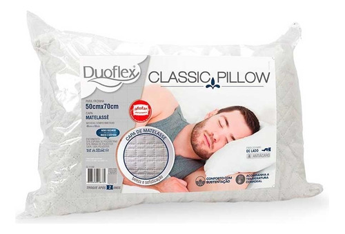 Travesseiro Duoflex Classic Pillow Capa Matelassê - Cl1100