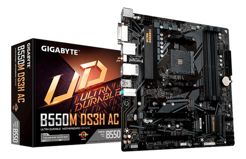 Tarjeta Madre Gigabyte B550m Ds3h Ac Amd Am4 Micro Atx