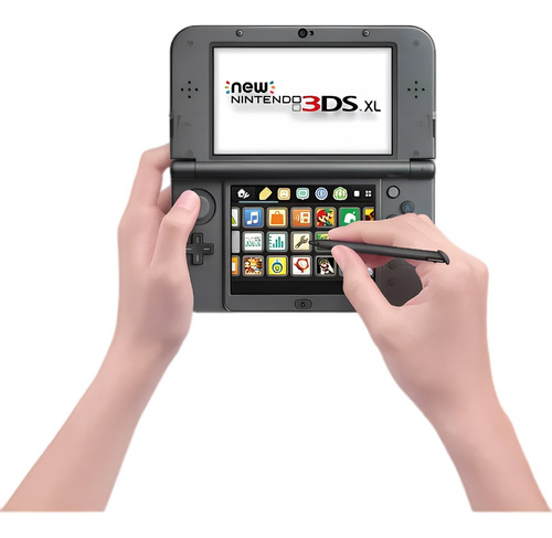 Lápiz Para Nintendo New 3ds Xl Negro Plástico Pantalla X2