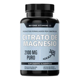 Citrato De Magnesio 2100mg  - 100% Puro - 180 Cápsulas