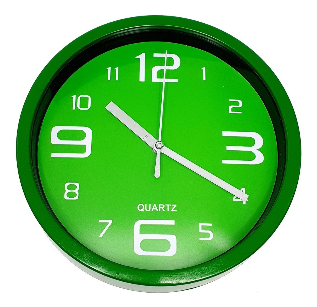 Reloj de pared verde/verde