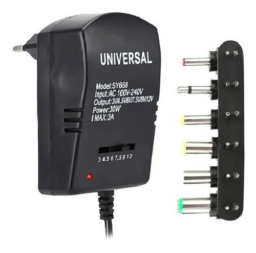 Adaptador De Corriente Universal 30w Regulable De 3v A 12v