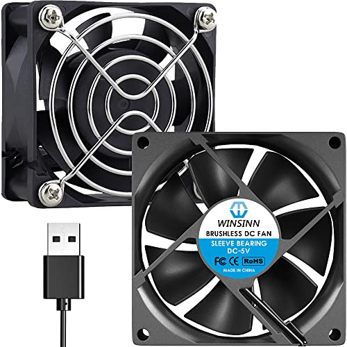 Ventilador Usb Winsinn De 60 Mm, 5 V, Sin Escobillas, 6025, 