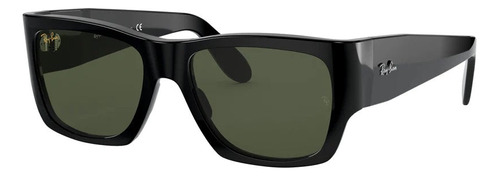 Ray Ban Rb2187n Nomad Negro Brilloso Verde