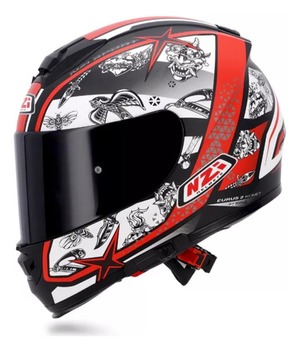 Casco Moto Integral Doble Visor Nzi Eurus + Visor De Regalo