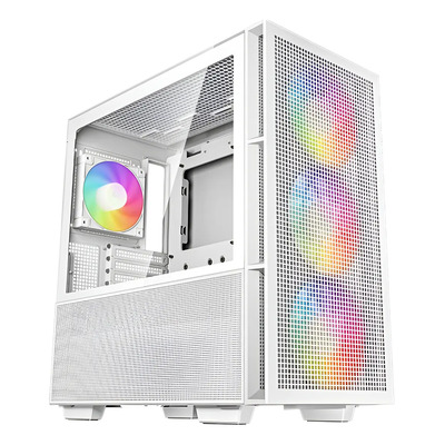 Gabinete Deepcool Mid Tower Blanco ARGB Cristal CH560 WH 4 Ventiladores | Meses sin interés
