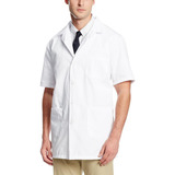 Uniformes Medicina Manga Corta Unisex Blanco Laboratorio