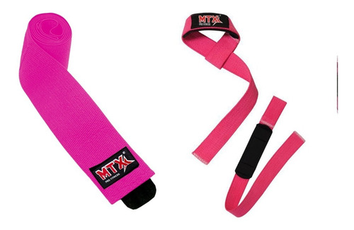 Straps Lifting Crossfit+venda De Rodilla Knee Wraps Gym Pack