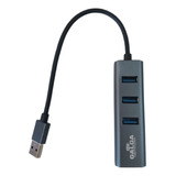 Adaptador Cable Usb 3.0 A Rj45 1000mbps Ethernet + Usb 3 X 3