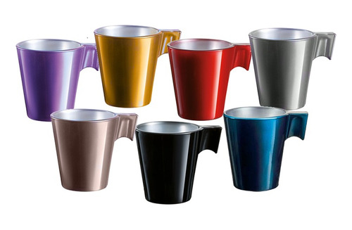 Taza Flashy Colours Luminarc Expresso 80 Cc X4u Nespresso