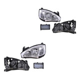 Kit-2 Faros Depo Chevrolet Corsa 03 A 07