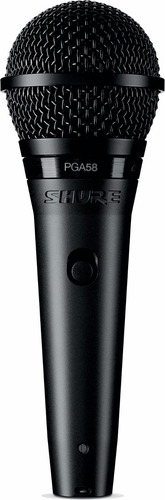 Shure Pga58 Xlr Microfono Dinamico Cardiode C/cable Xlr