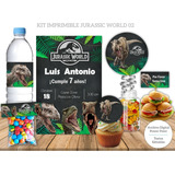 Kit Imprimible Jurassic World 02 - Invitación Dinosaurio