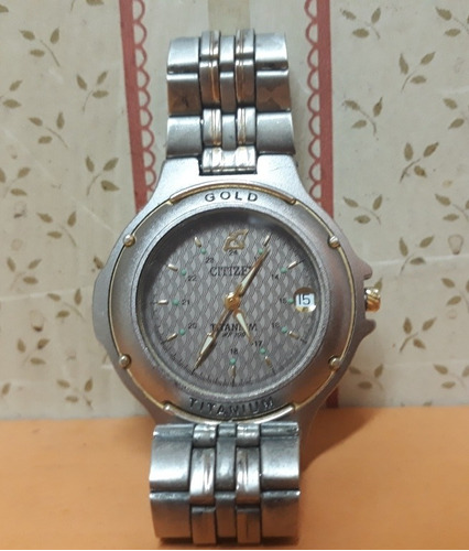 Reloj Citizen Titanium Gold Original De Coleccion 