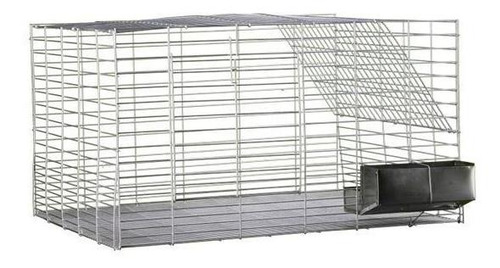  Gaiolas Londrina  Coelho Chincila Hamster  Cinza 80 Cm X 60 Cm X 45 Cm