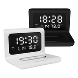 Reloj Temperatura Fecha 10w Carga Rápida Para iPhone