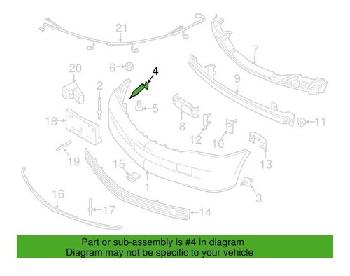 Base Derecha Parachoque Delantero Ford Expedition 2007 -2009 Foto 7