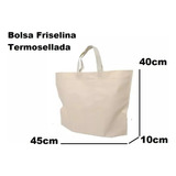 50 Bolsas Tela 45x40 Beige Negro Blanco 80gms Somos Fabrica