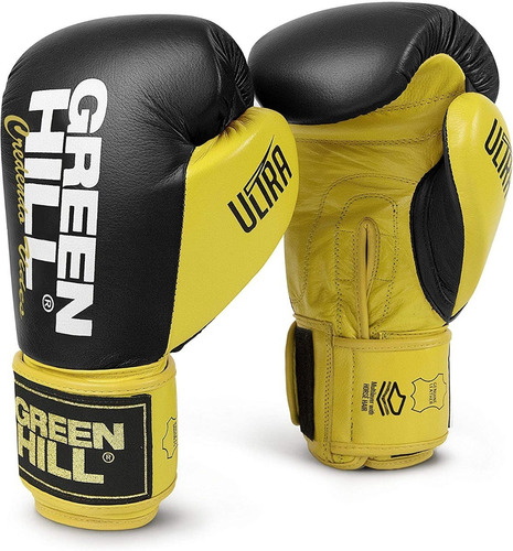 Luva Boxe Muay Thai Couro Legítimo Green Hill Ultra adidas