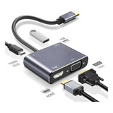 Adaptador Convertidor De Concentrador Usb C A Hdmi 4k Usb 3.