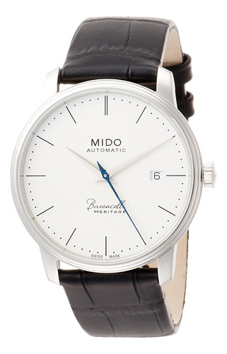 Mido Baroncelli Iii Automatico Esfera Blanca Reloj Para Homb