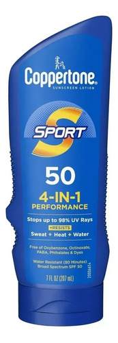 Protector Solar Coppertone Sport Spf 50 4 In 1  207 Ml