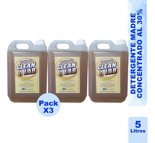 Detergente Madre Concentrado 30% Pack X 3