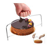 Rebanador Nivelador Cortador Doble Pasteles Panes Flan 33cm