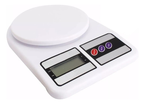 Kit 2 Basculas Cocina Digital Gramera 10kg Peso Precision Capacidad Máxima 10 Kg Color Blanco