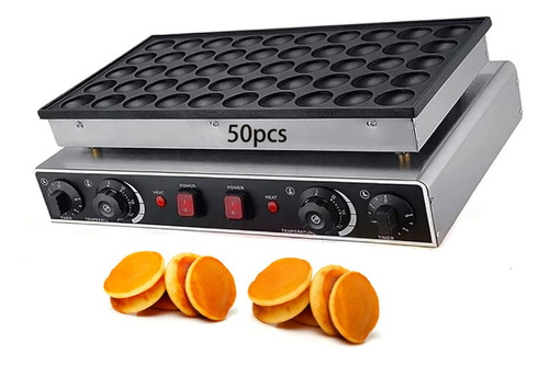 50pcs Máquina Eléctrica Comercial Para Mini Hotcakes 110v