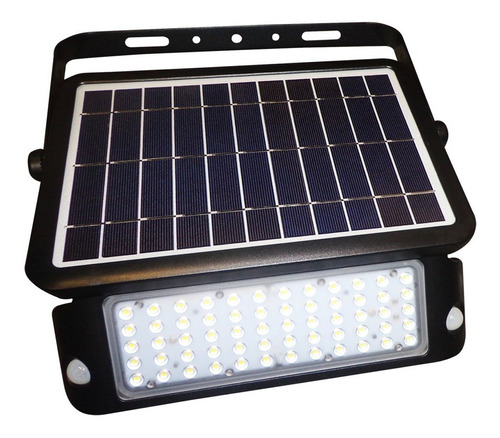 Reflector Led 10w Sensor Movimiento 220 Exterior Panel Solar