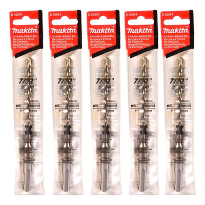 Broca Sds Plus 7/32 X 6-1/4 Concreto Makita Juego 5 Piezas