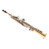 Sax Soprano Eagle Laqueado Chaves Niquelas Sp502ln