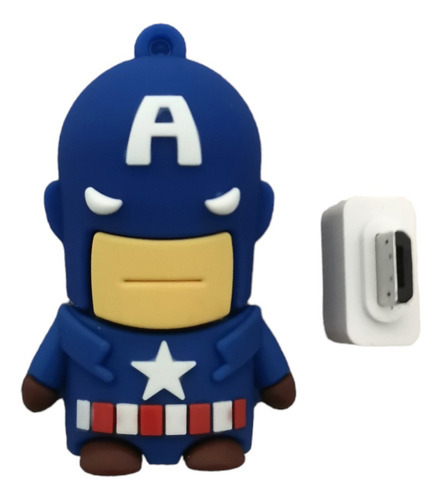 Memoria Usb 128gb Superhéroes Comics, Nuevas Garantizadas. Color Capitán América