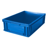 Contenedor Plástico Cajón Apilable Athena 6417a 60x40x17 Cm Color Azul
