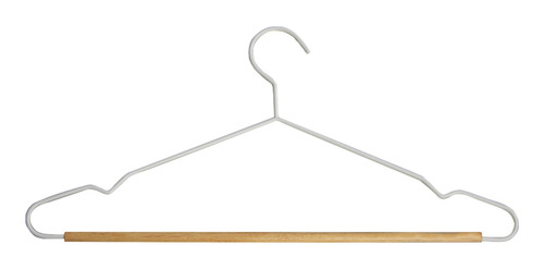 10 Uni Cabide Metal Detalhe Minimalista Madeira P/ Closet