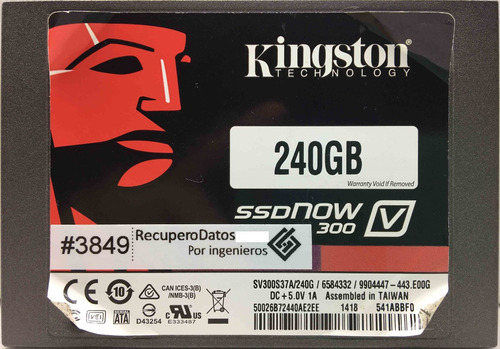 Kingston Sv300s37a 240gb Sata - 04366 Recuperodatos