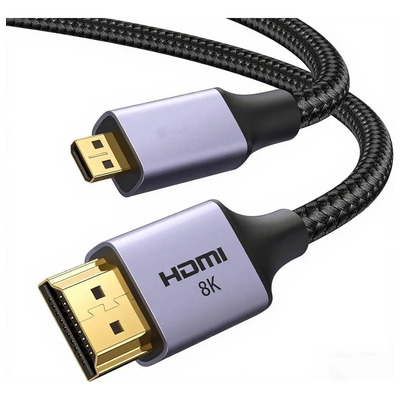 Cable Micro Hdmi A Hdmi 2.1 8k60hz,48gbps Hdr Para Cámara,2m | MercadoLibre