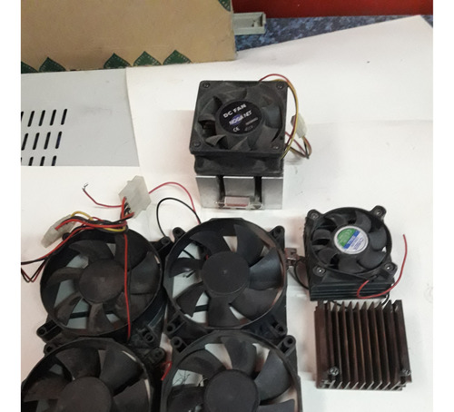 Lote 6 Cooler Genérico 48  25mm Gabinete Y 3 Disipadores 