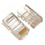 100 Conectores Rj-45 Para Cable De Red Cat 5e