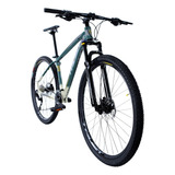 Bicicleta Aro 29 Trust 2x9 Shimano Alivio - Freio Hidraulico Cor Verde Exercito + Bege Tamanho Do Quadro 19