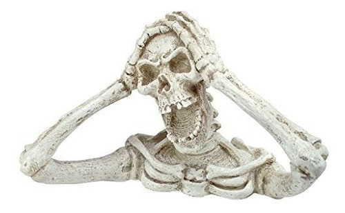 Diseño Toscano Shriek The Skeleton Medium-zombie Estatua, M