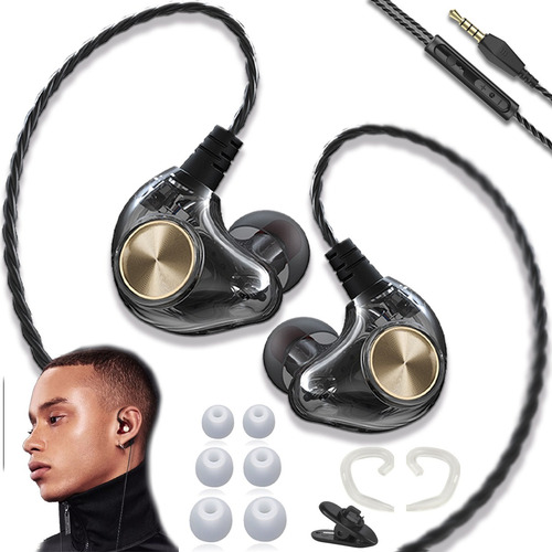 Audífonos Micrófono Monitores Deportes In-ear Hifi 3.5 Jack