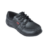 Zapatos Colegial Náuticos Cordon Cuero Kids Plumitas (3797)