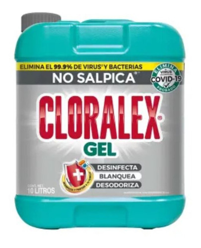 Blanqueador En Gel Cloralex No Salpica 10 L Rinde El Doble!!