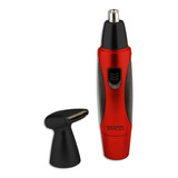 Trimmer 2 En 1 Para Vello De Oreja Y Nariz Timco X-49 Color Rojo