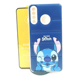 Case Stitch Ojitos + Mica Cristal Huawei P30 Lite 