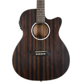 Guitarra Washburn Electroacústica Deep Forest Ebony Ace Color Marrón Oscuro